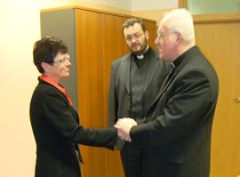 Litoměřický biskup se setkal s rektorkou UJEP